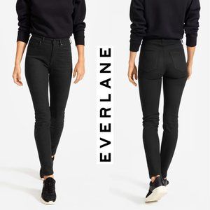 EVERLANE Black High-Rise Skinny Jeans • 25